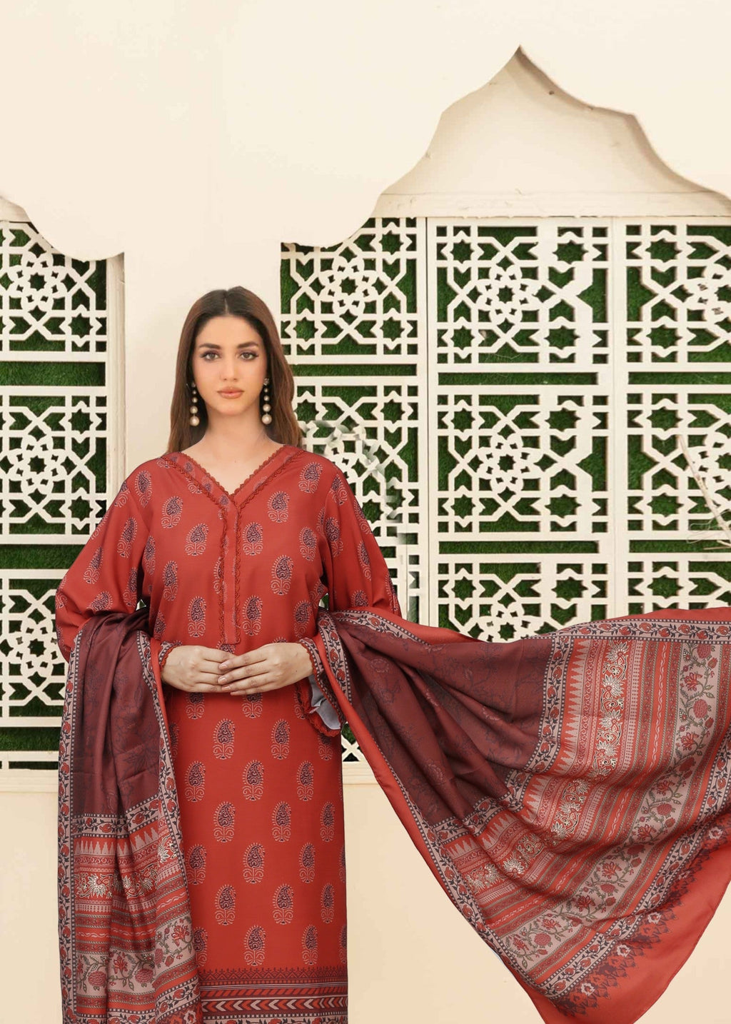 Meherma Ethnic Heritage Winter Suit Women 3pcs