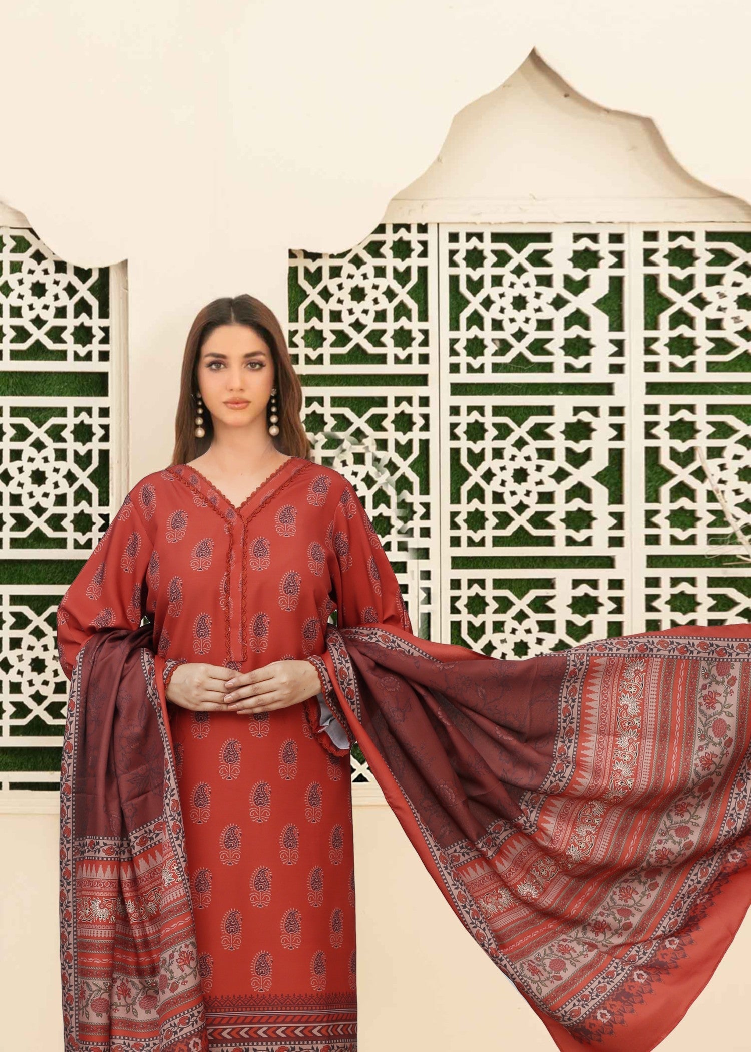 Meherma Ethnic Heritage Winter Suit Women 3pcs