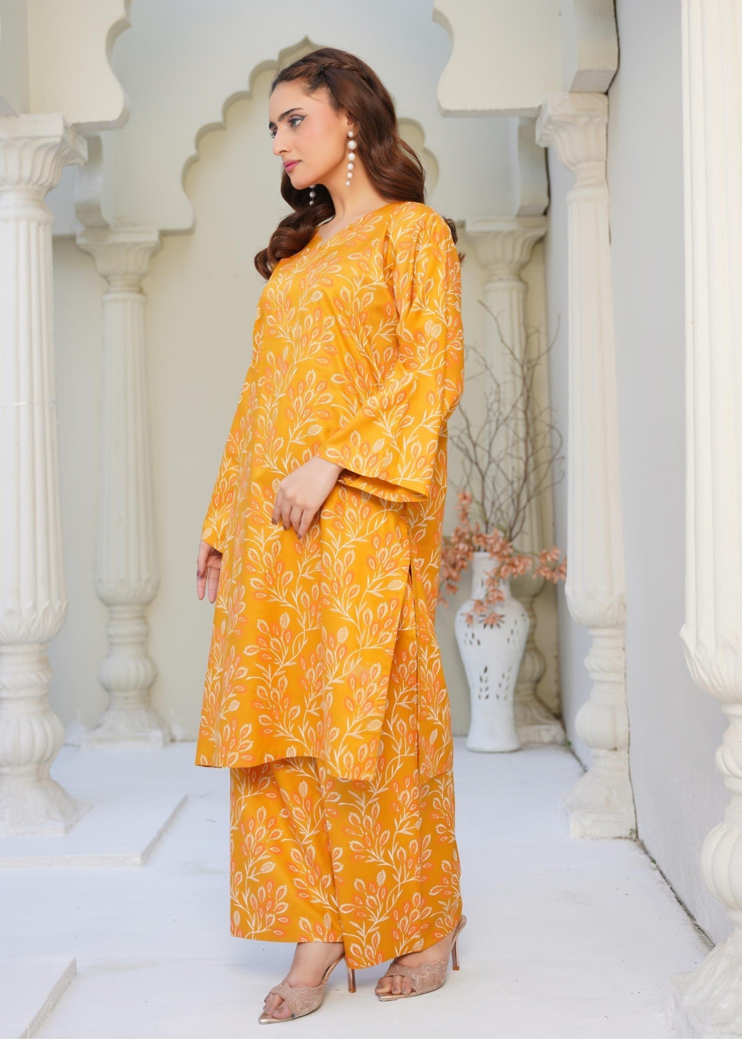 Chaudhary Arts Eden mustard Women 2pcs