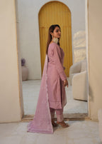 Designer Rack linen embraided soft mauve Women 3pcs