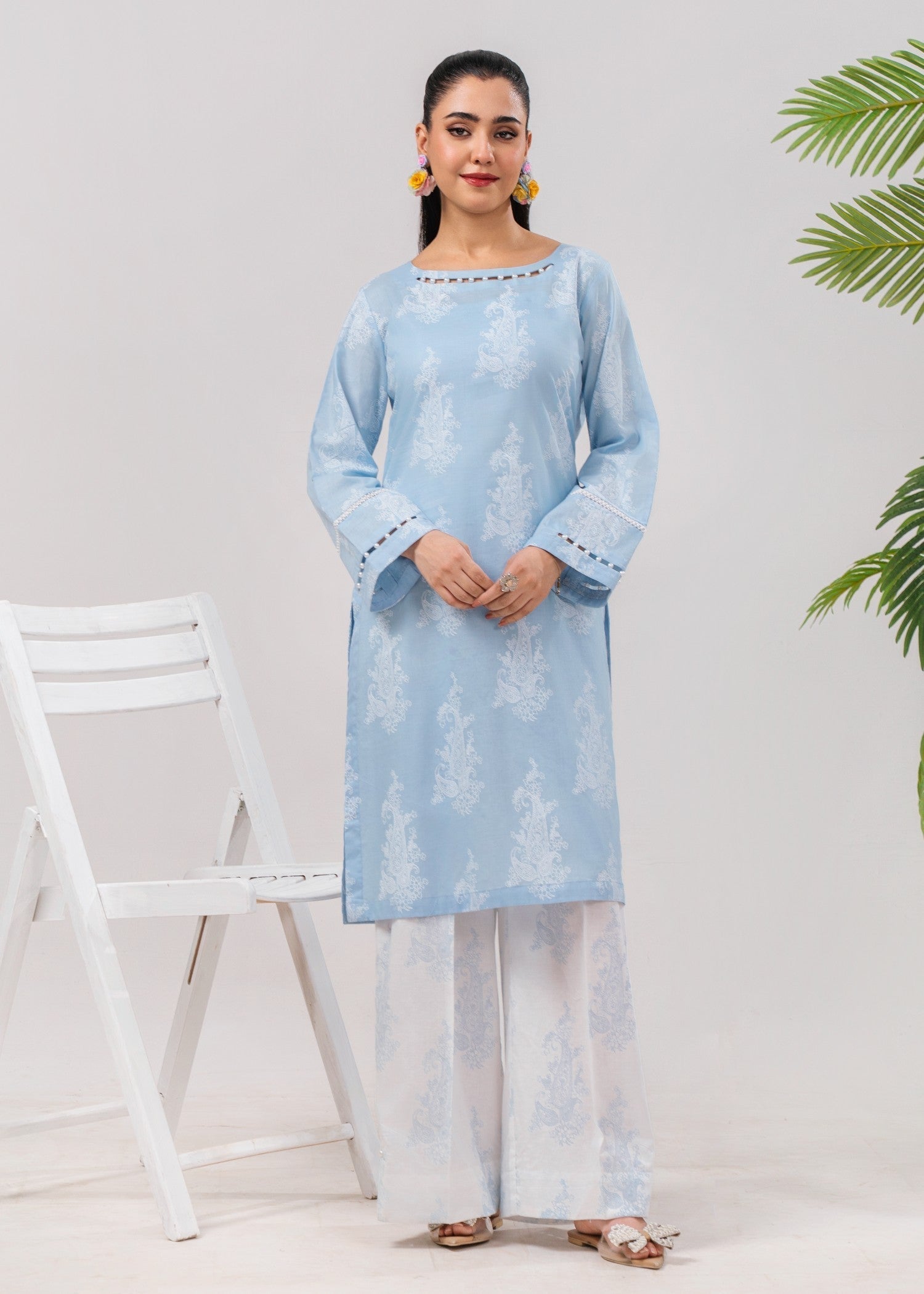 Sahibas By Mirza Hessonie Sky Blue Women 2pcs