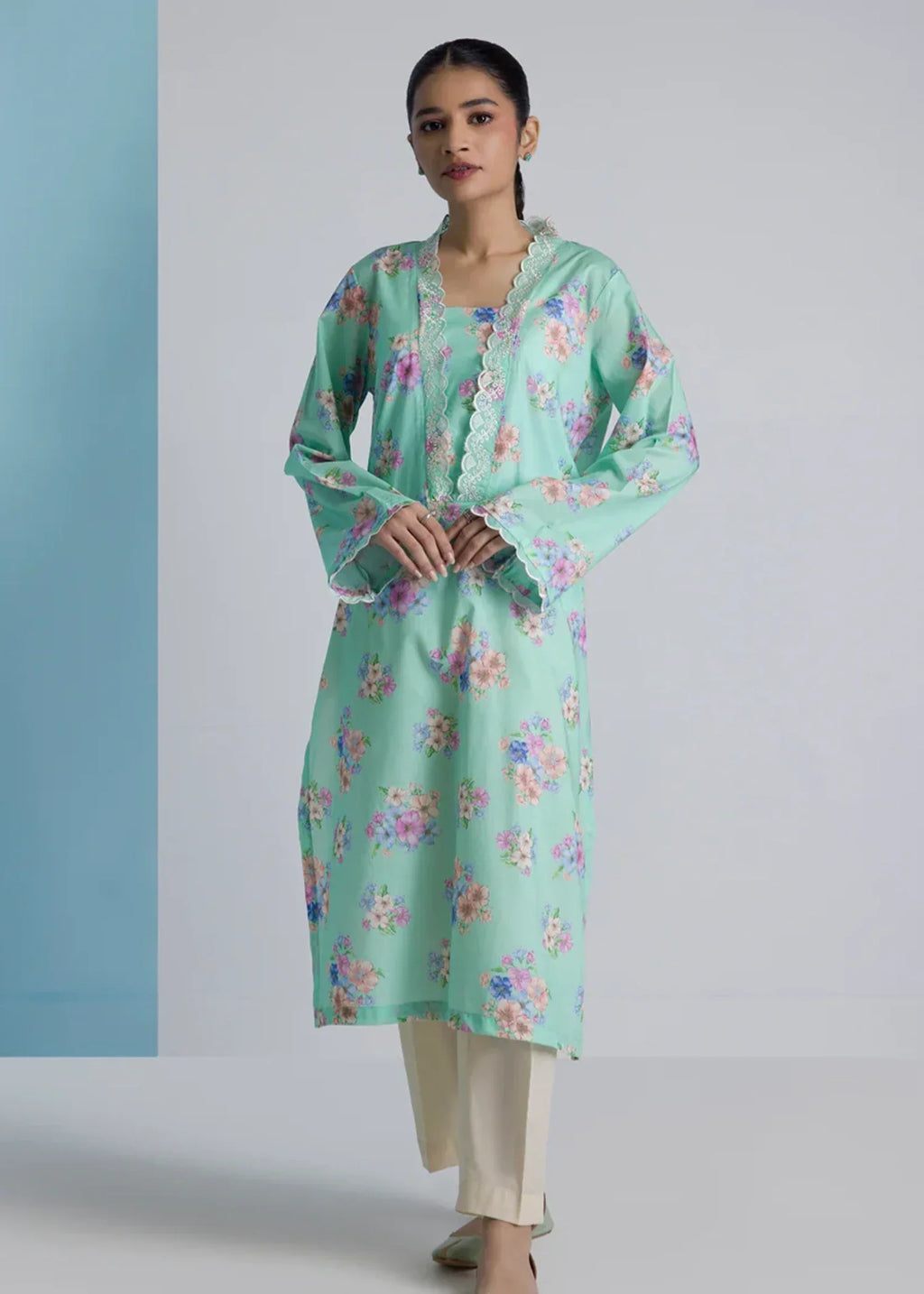 Zellbury WPS2512272 Pastel Green Women 1pcs