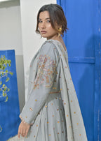 Qasim Anwer By Chandni Bridals NAZAKAT (GREY) Women 3pcs