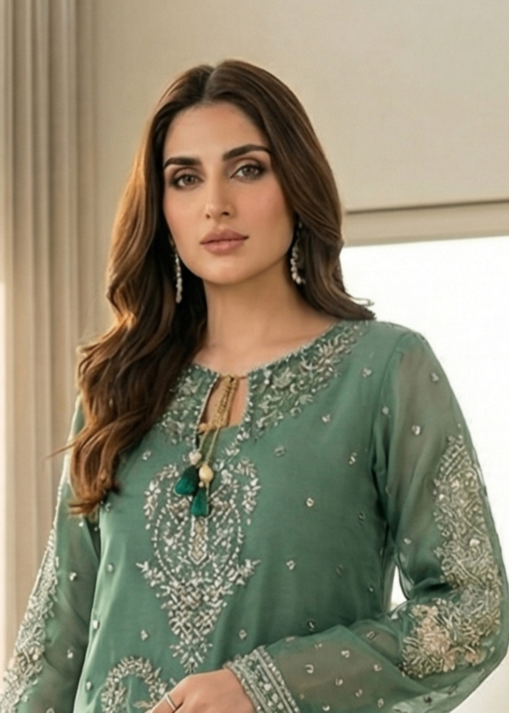 Diara Couture HABIBA DF 56 GREEN Women 3pcs