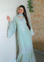 Inaaya Fashion Sajal Grey Women 3pcs