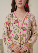 Aroshlay Linen Dress 3 | Unstitched Women 3pcs