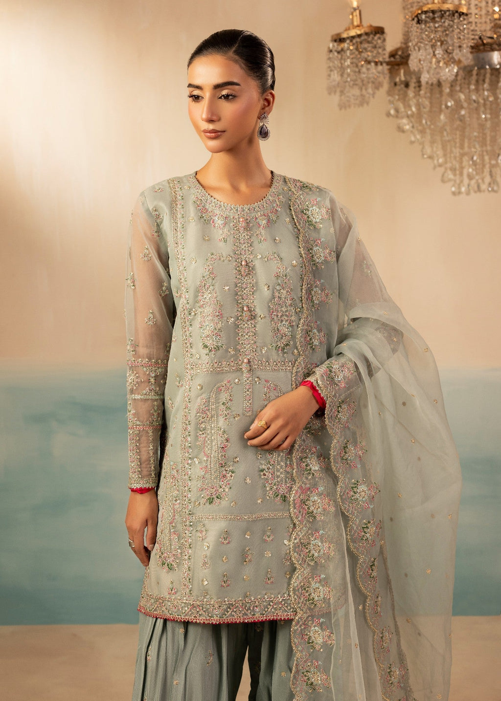 Diara Couture INSHA FS 02 PASTEL GREY Women 3pcs