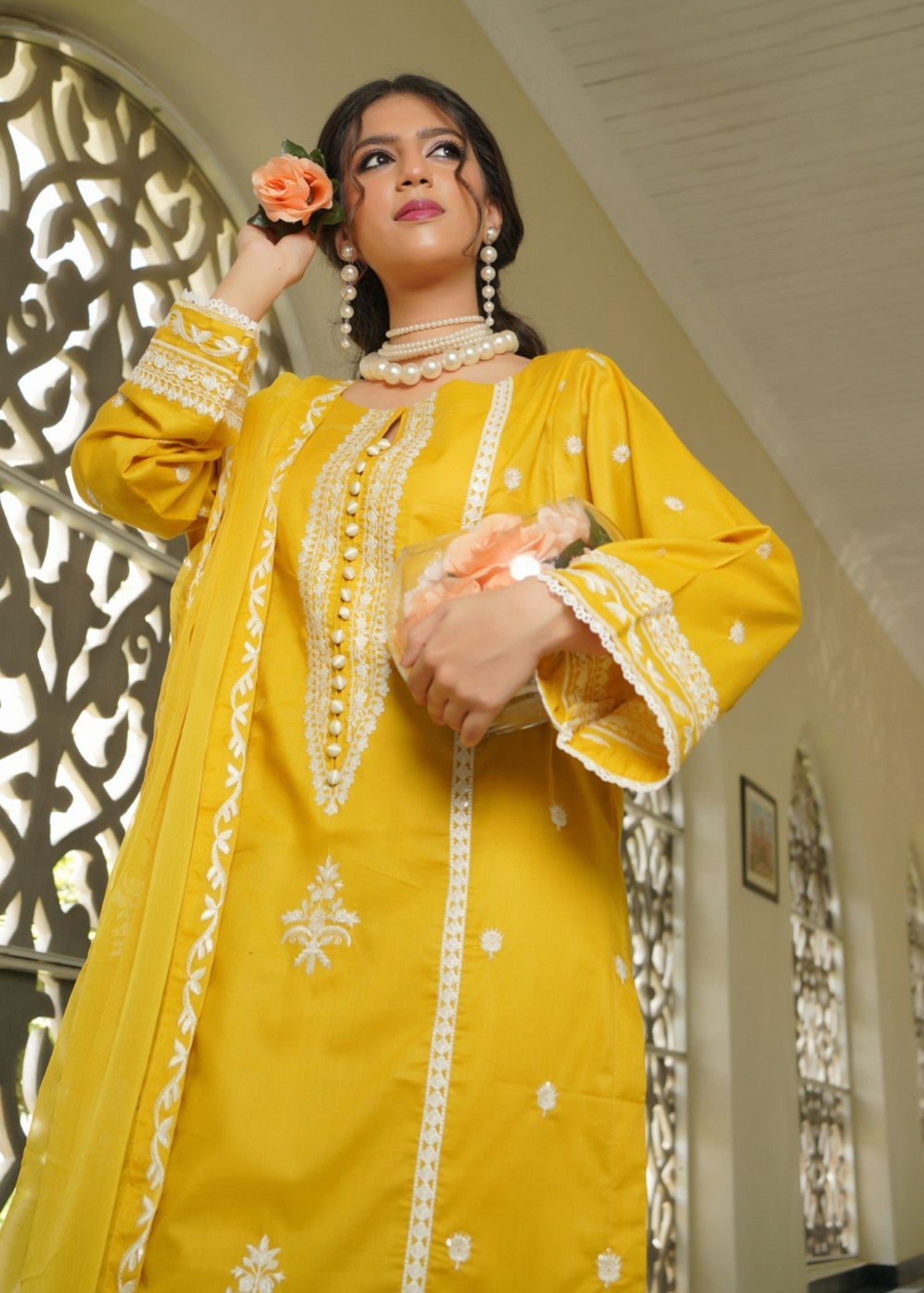 Rangoon Clothing Zaina Yellowish Women 3pcs
