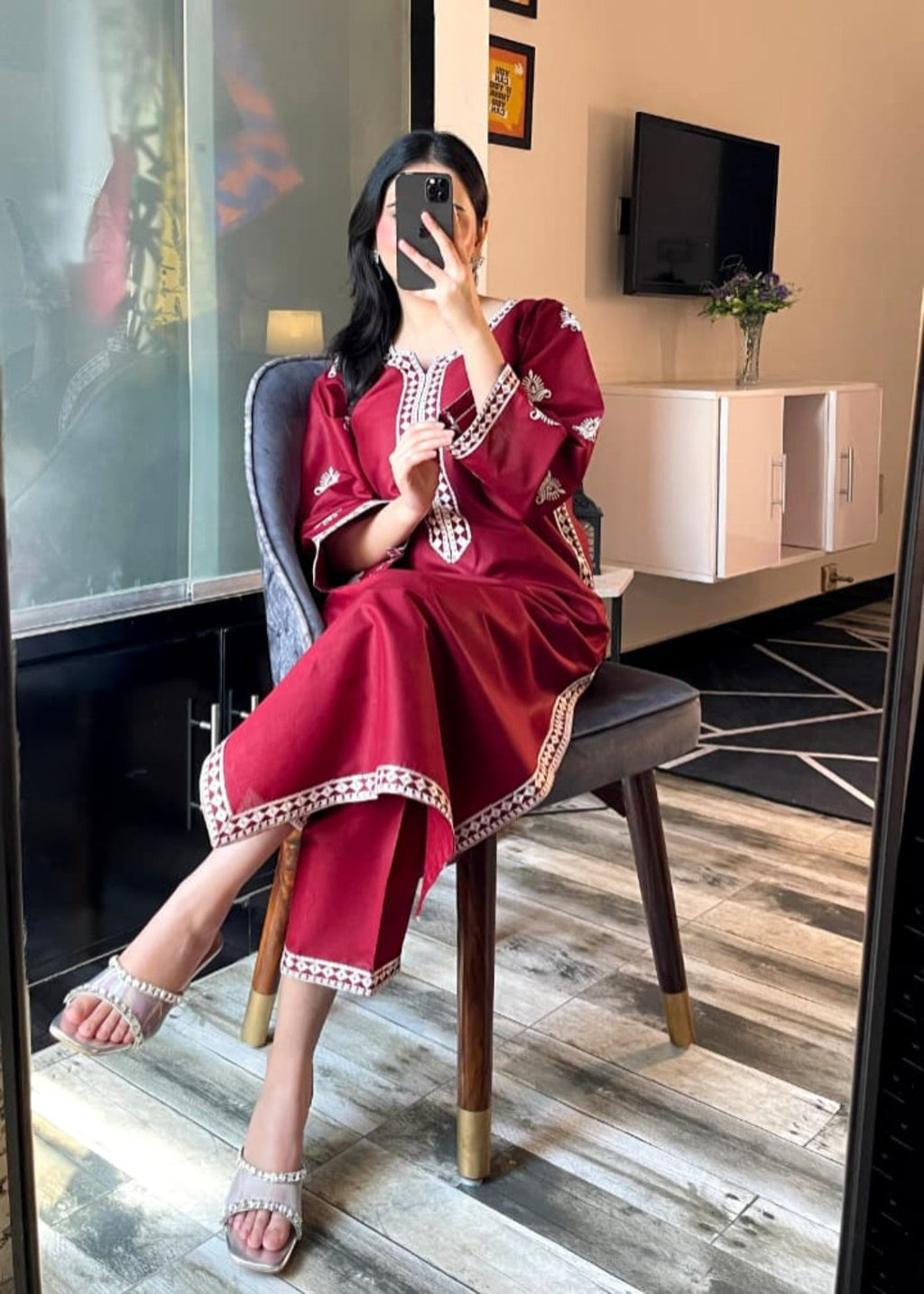 Tehzeeb Libas LILY EMBROIDERED Women 2pcs