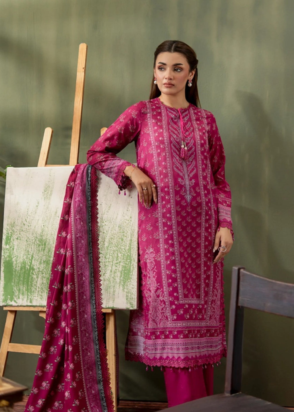 Mausammary Prints Pret Gulab Women 3pcs