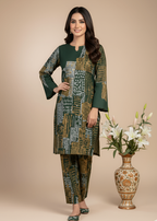 Tawakal Closet Mountain Green Women 2pcs