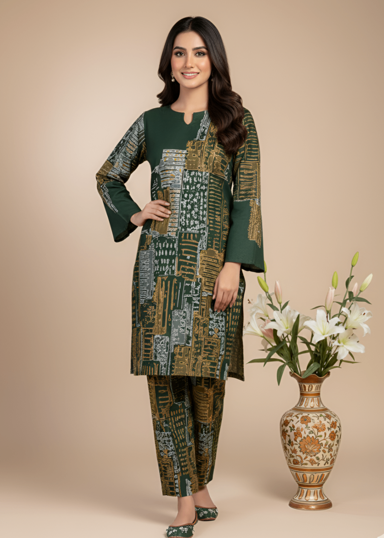 Tawakal Closet Mountain Green Women 2pcs