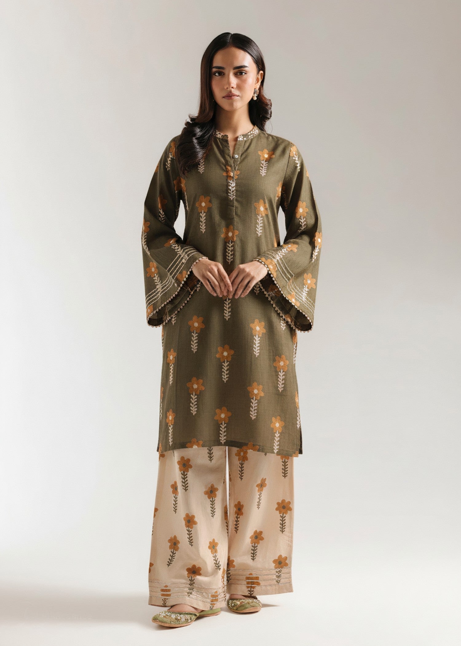 Akhrot Clothing Olive Meadow Women 2pcs