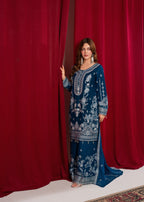 Hkb Officials Noorah Teal Blue Women 3pcs