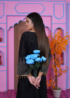 Midway Arts Petal Veil BLACK Women 2pcs