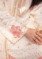 Suits By Sadia Chiffon nimra offwhite Women 3pcs