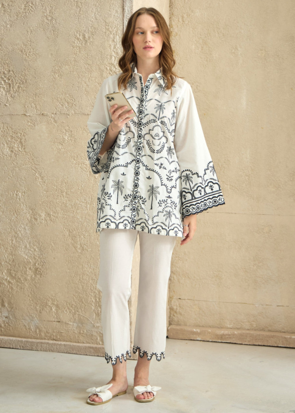 Kiara Zynel – Embroidered Co ords Set Women 2pcs