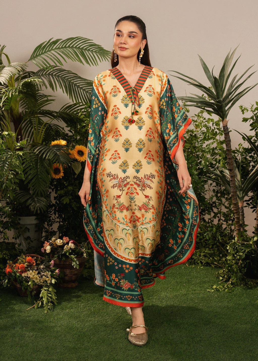 Tehzeeb Libas BUTTUR CUP KAFTAAN Women 2pcs