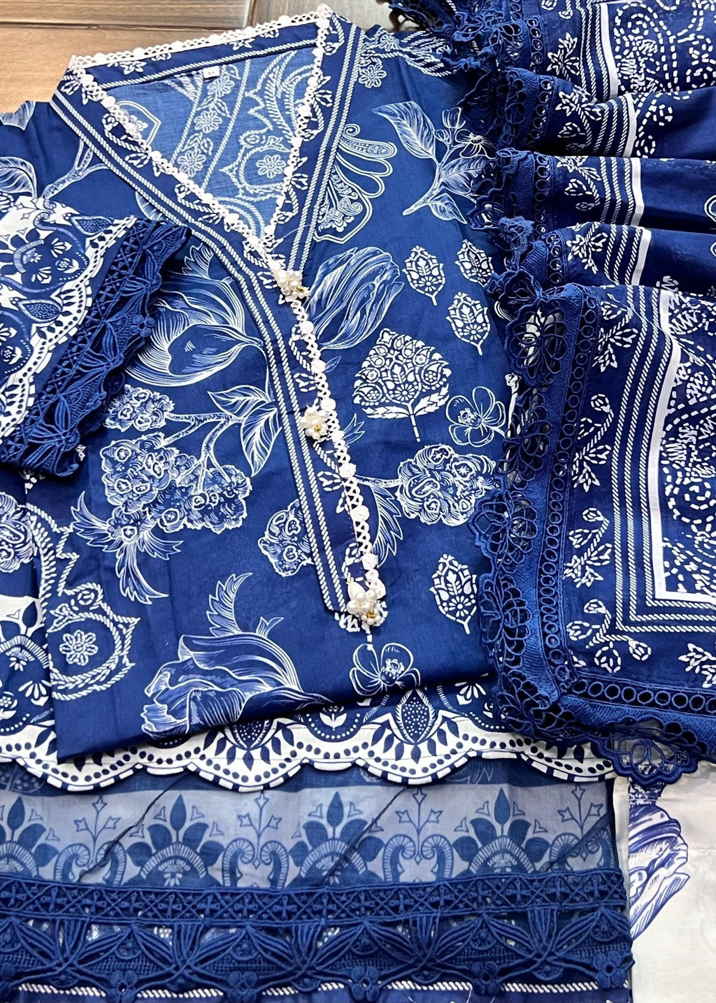 Firdous Pret Denim Frost D929 Women 3pcs