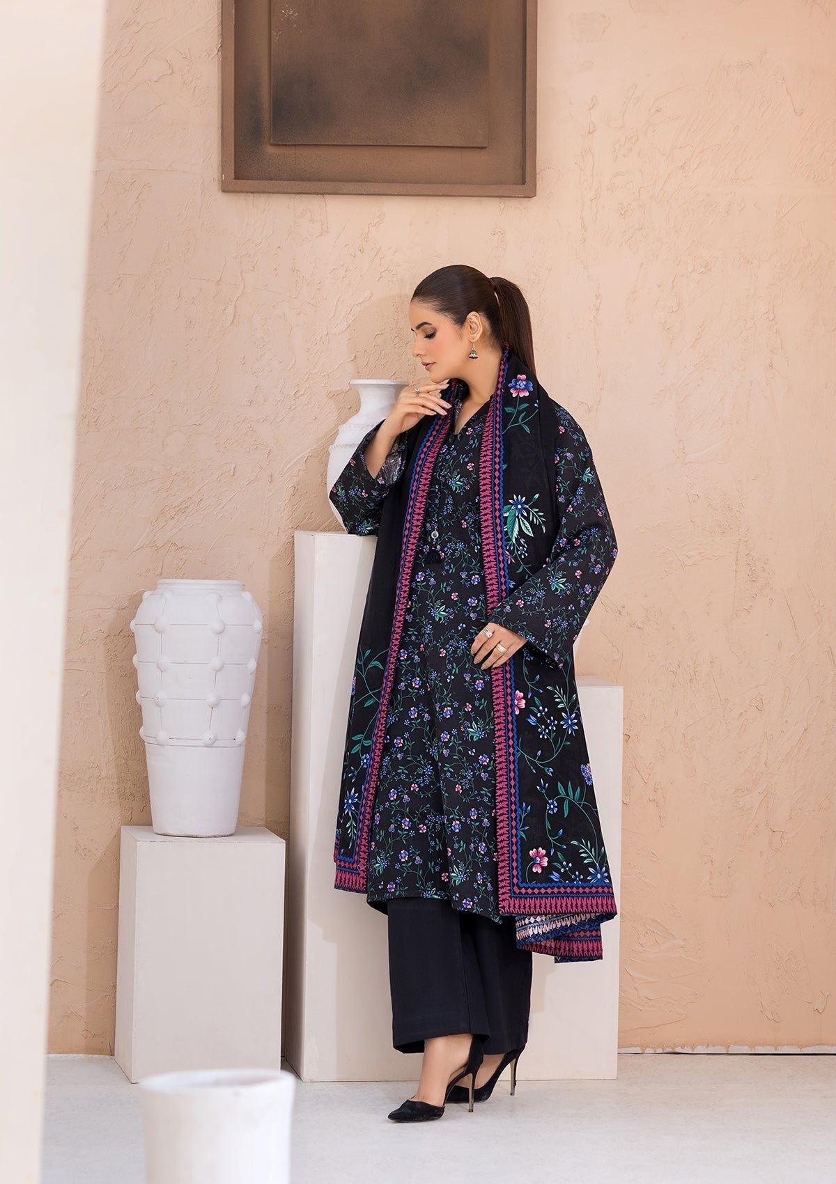Bin Tayyab BT006526 BLK Women 3pcs