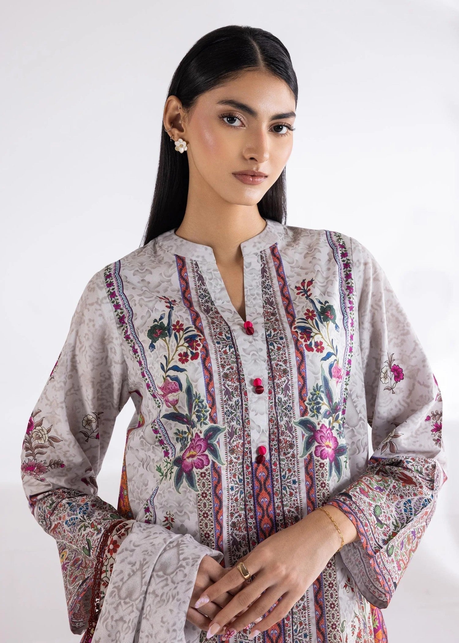 Sana Safinaz Stitched Shirt + Dupatta SS25BSP376P2D Women 2pcs