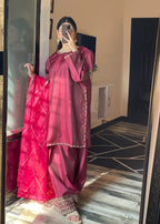 Shehroz Fashion Royal Wine Glow Women 3pcs