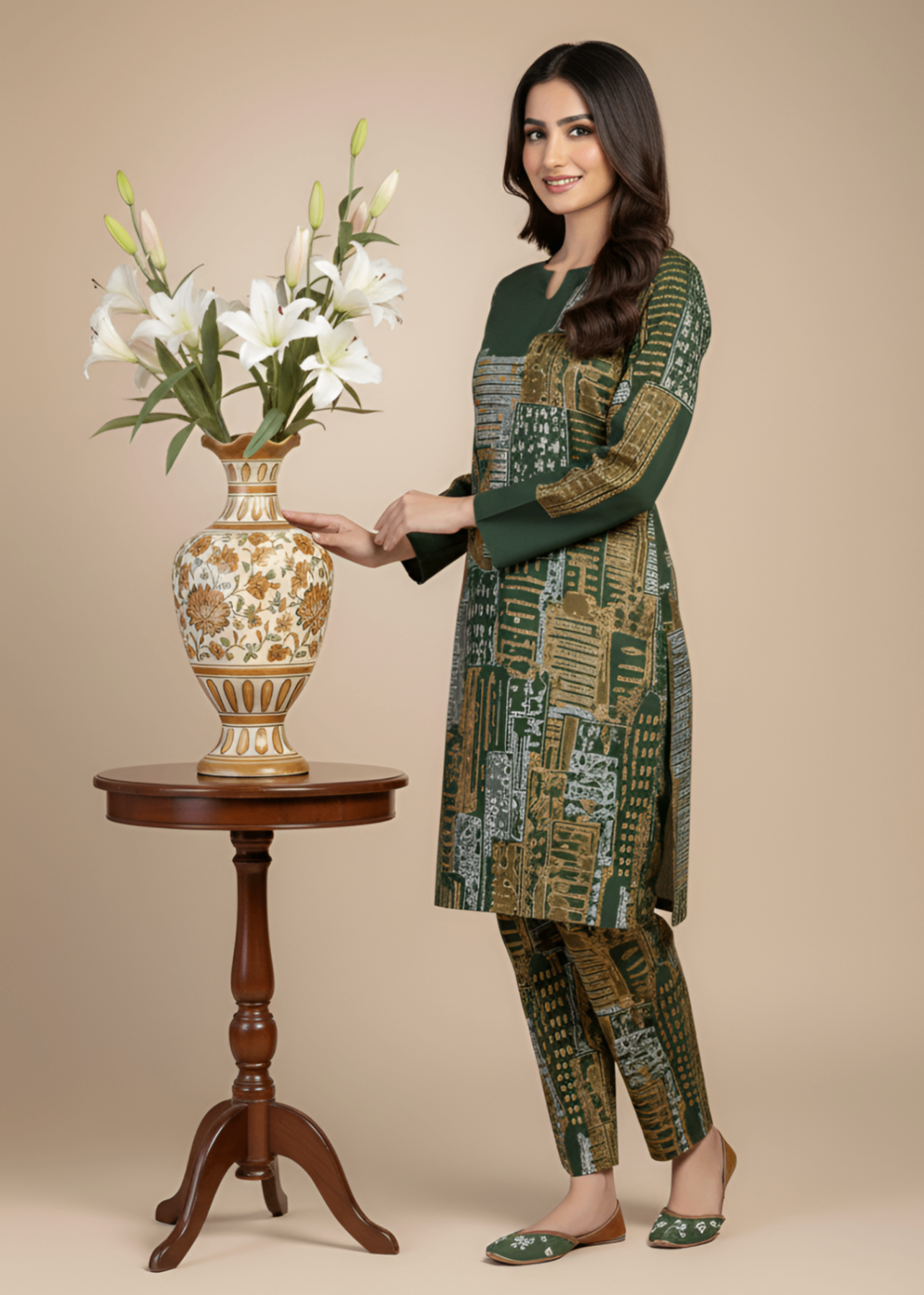 Tawakal Closet Mountain Green Women 2pcs