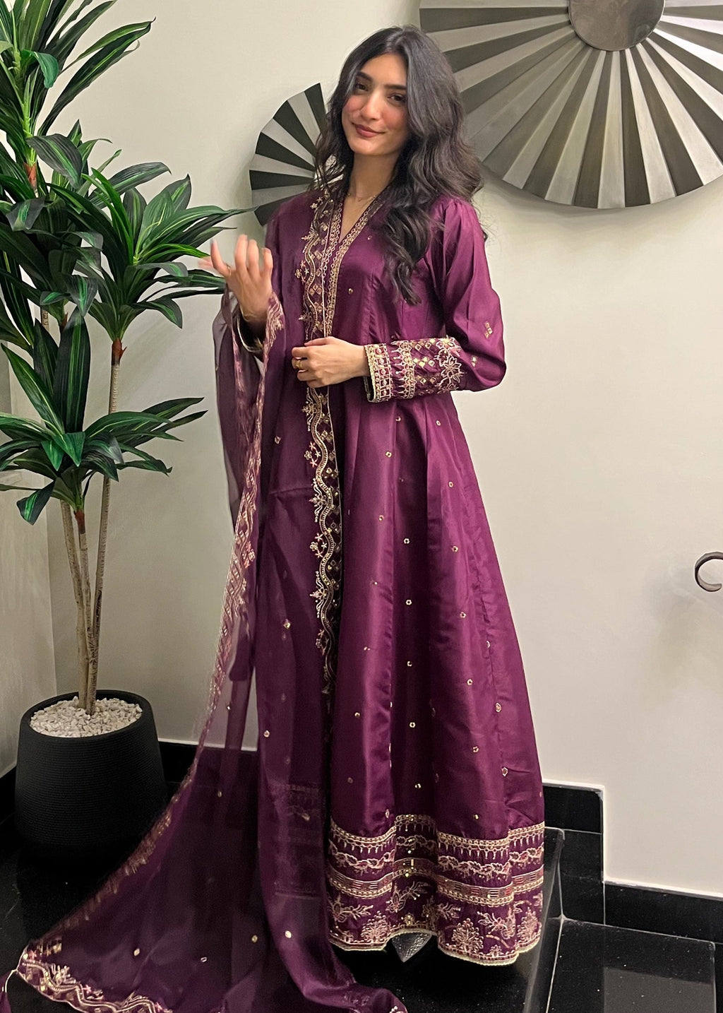 Laal Clothing Plum Musk Women 3pcs