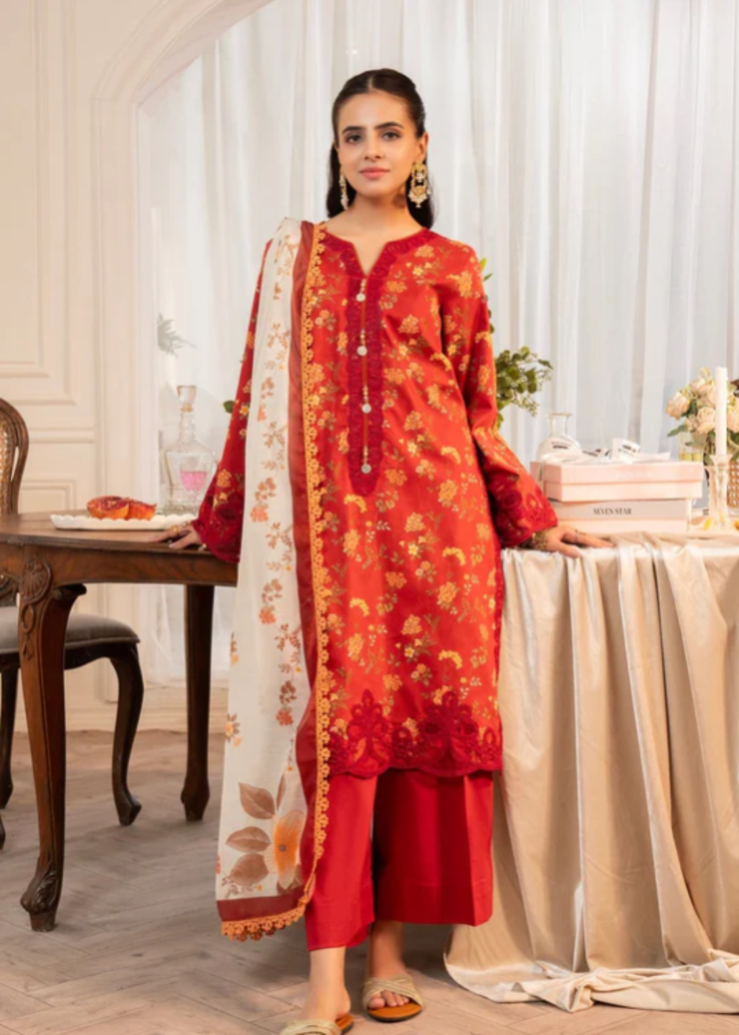 Maisa By Seven Star Printed Embroidered | MPT 2617 Women 3pcs