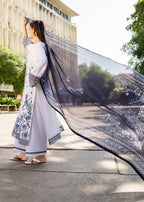 Casual Lite Cotton Emb Suit White Women 3pcs
