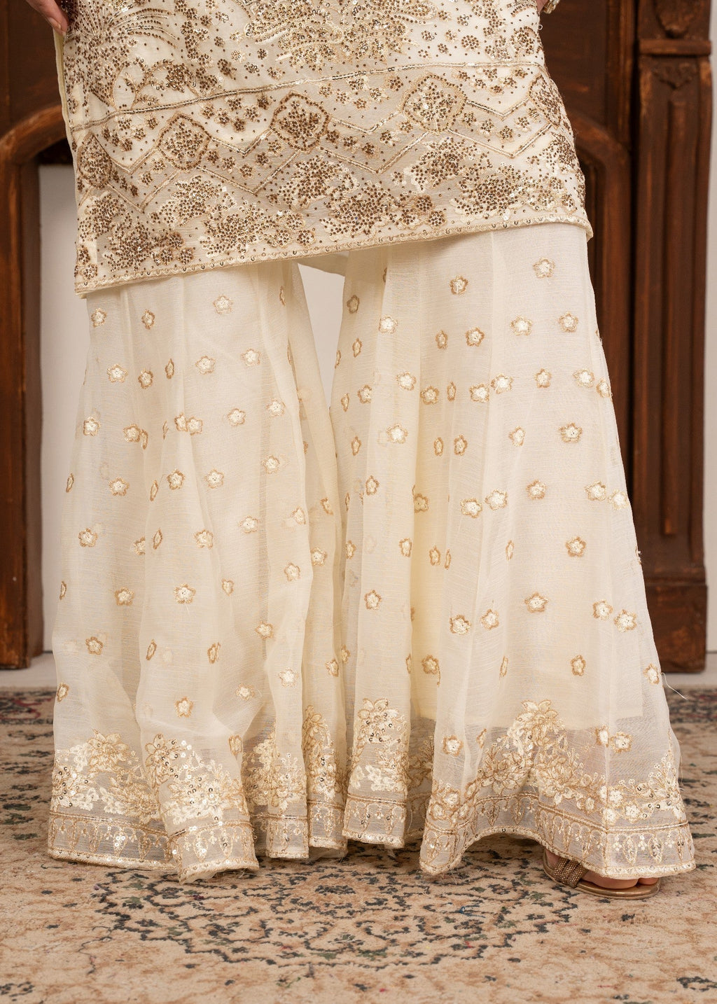 Four Season Boutique MAHAJABEEN CREAM Women 3pcs