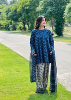 Tehzeeb Libas BERRY DIGITAL STITCHED Women 3pcs