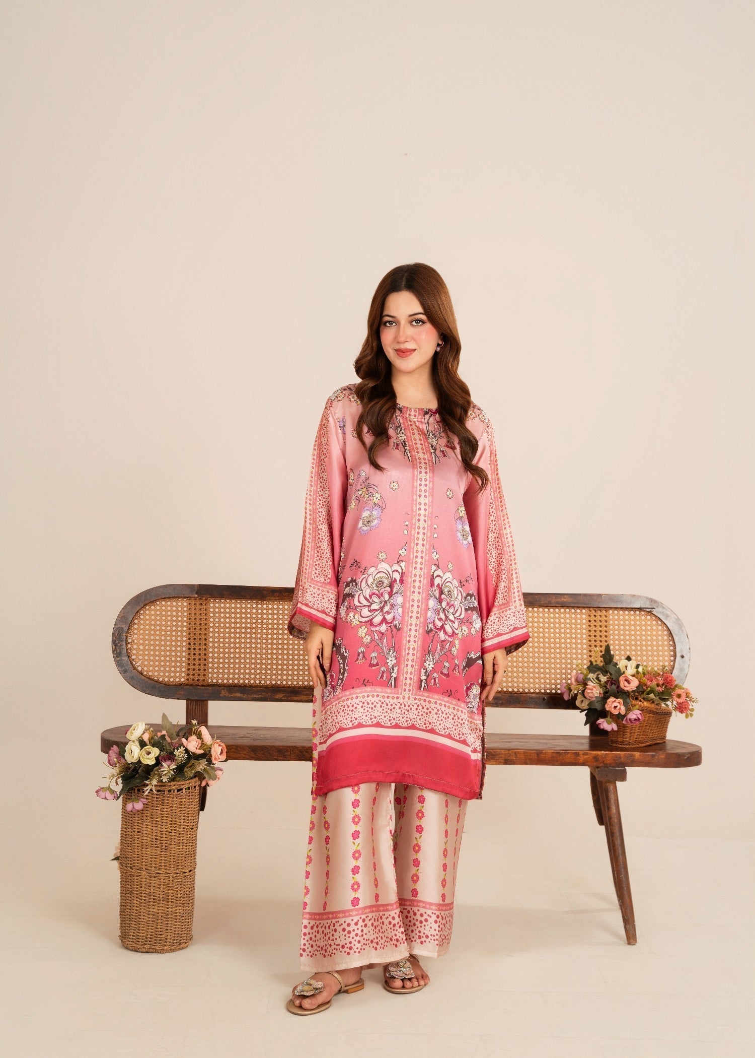 Midway Arts pink stylish outfit Women 2pcs