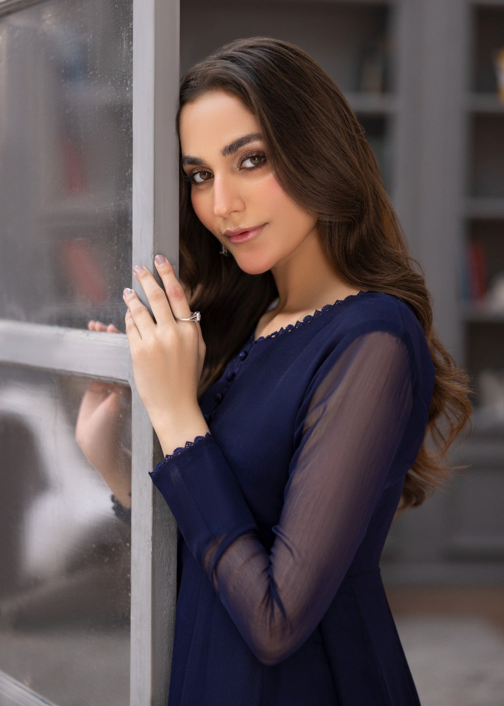 Alyssa NAVY BLUE MAXI ALM05 Women 3pcs