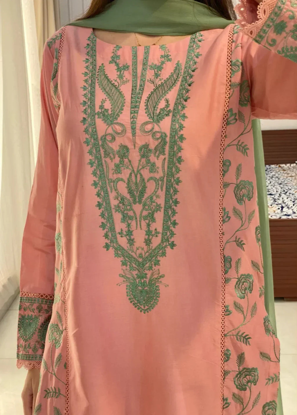 Rosyribbons Pearl Embroided Women 3pcs