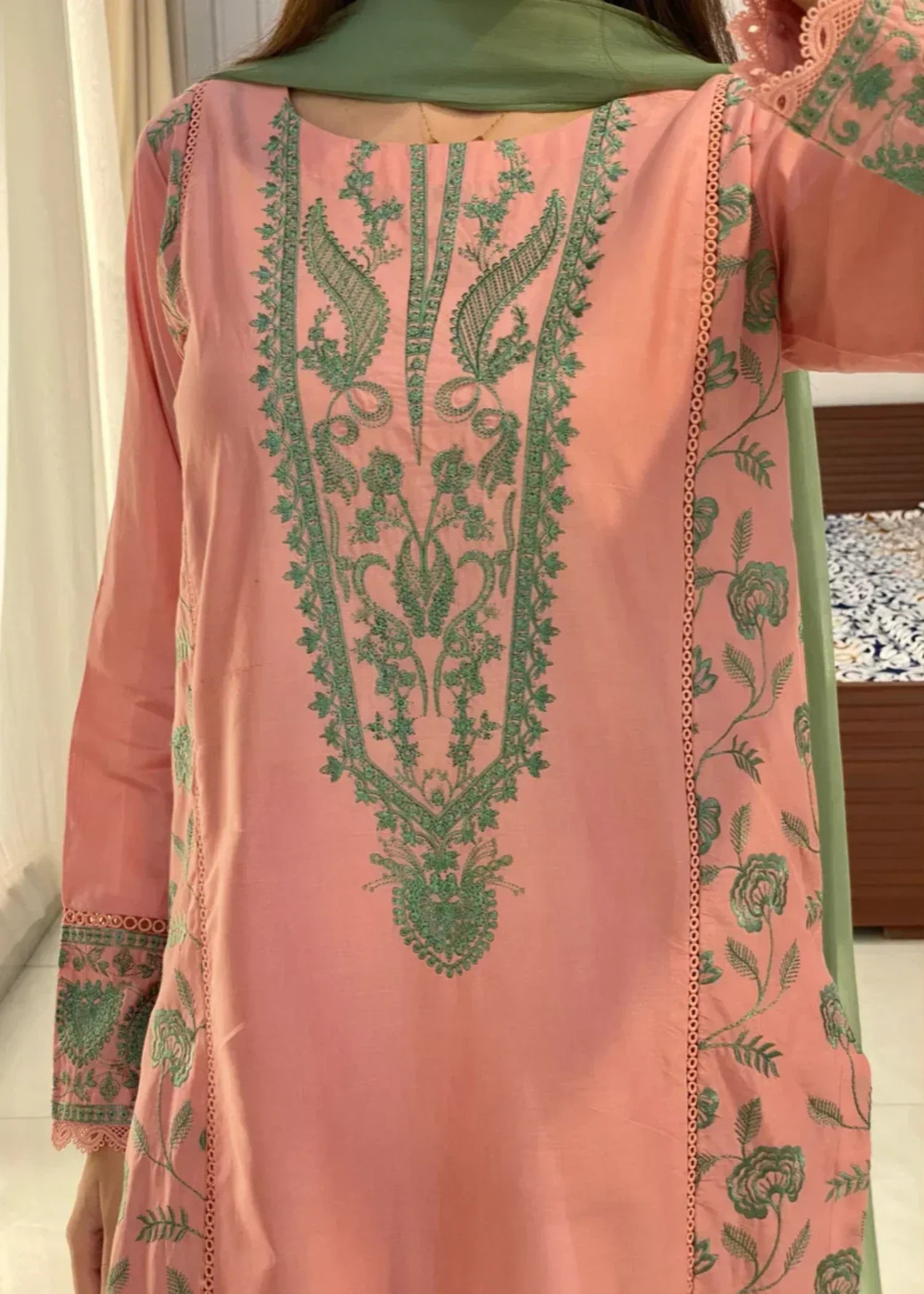 Rosyribbons Pearl Embroided Women 3pcs