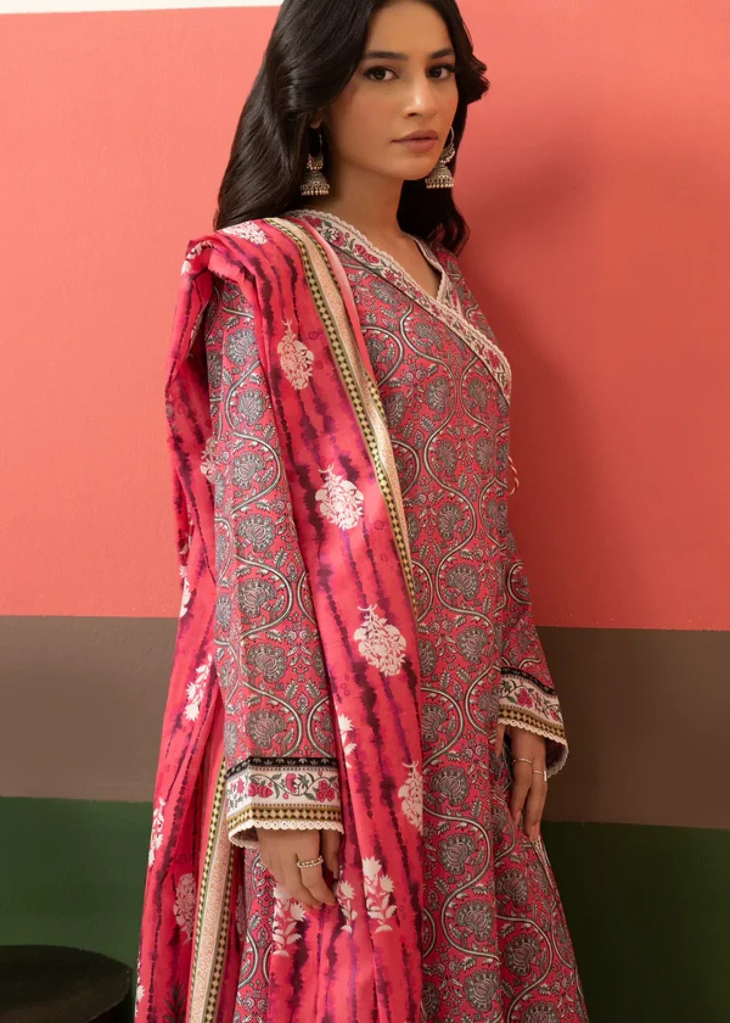Zellbury Kurta Dupatta Trouser WPS2531987 Women 3pcs