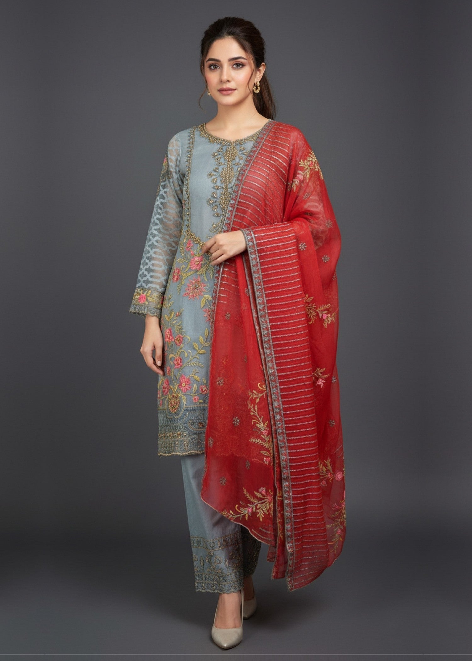 Diara Couture JIA US 431 GREY Women 3pcs