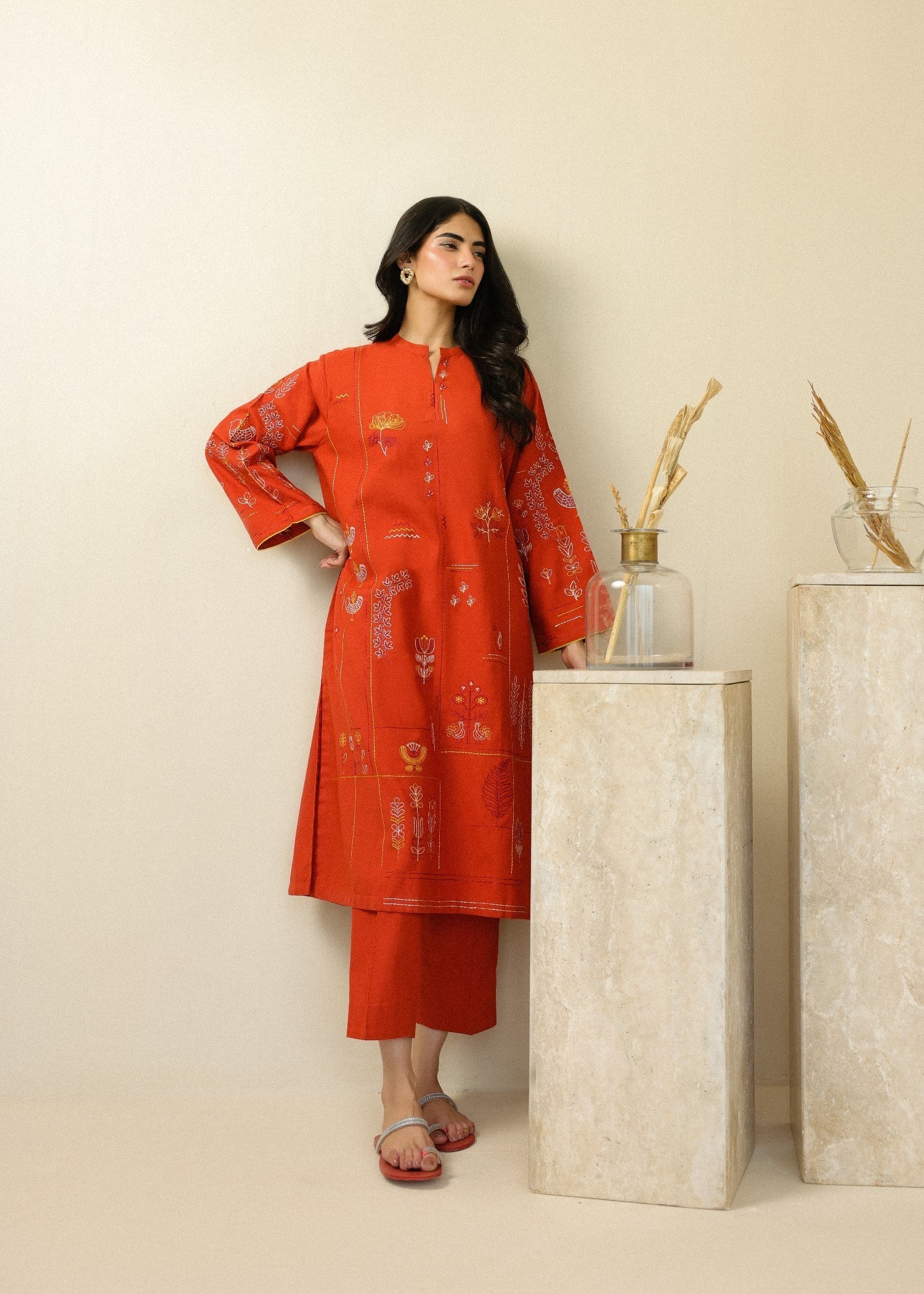 Sahar Burnt Citrus Women 2pcs