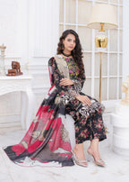 AATIQA Printed Pure Lawn Embroidered 15 Women 3pcs