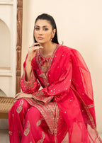Maira Fashion Shocking Pink Kurta Set Women 3pcs