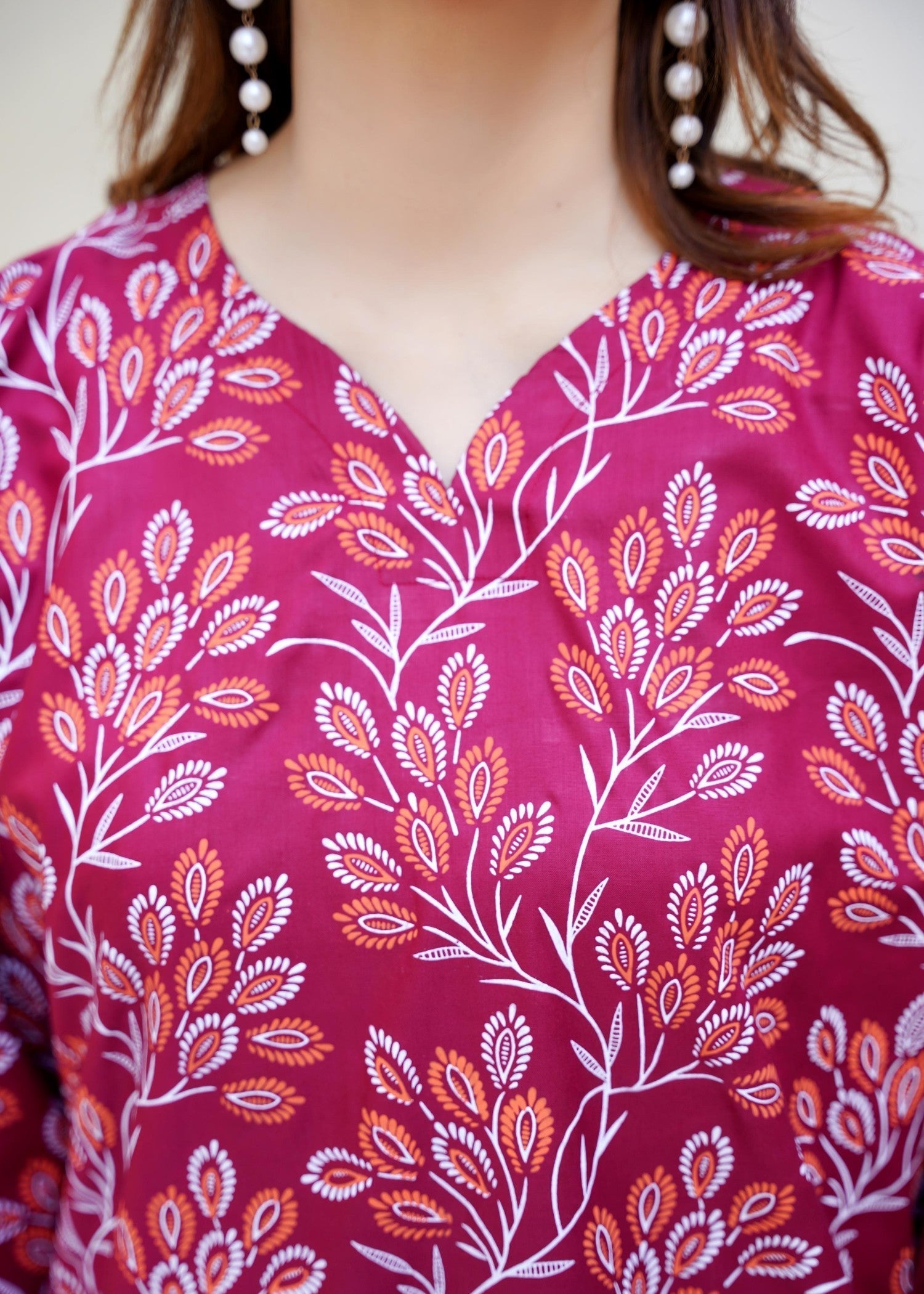 Chaudhary Arts Eden maroon Women 2pcs