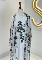 Symas Black Hand Painted Shirt and Dupatta Women 2pcs