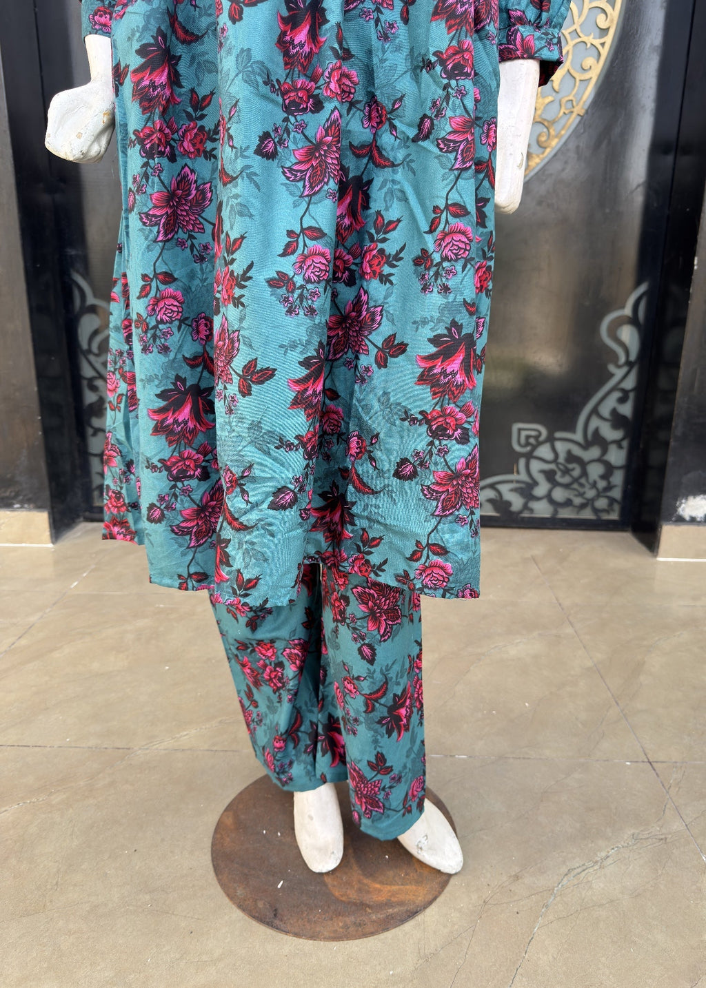 Noir Stitched Dress Phiswas (jp24) Teal Women 2pcs