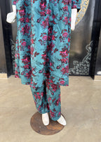 Noir Stitched Dress Phiswas (jp24) Teal Women 2pcs