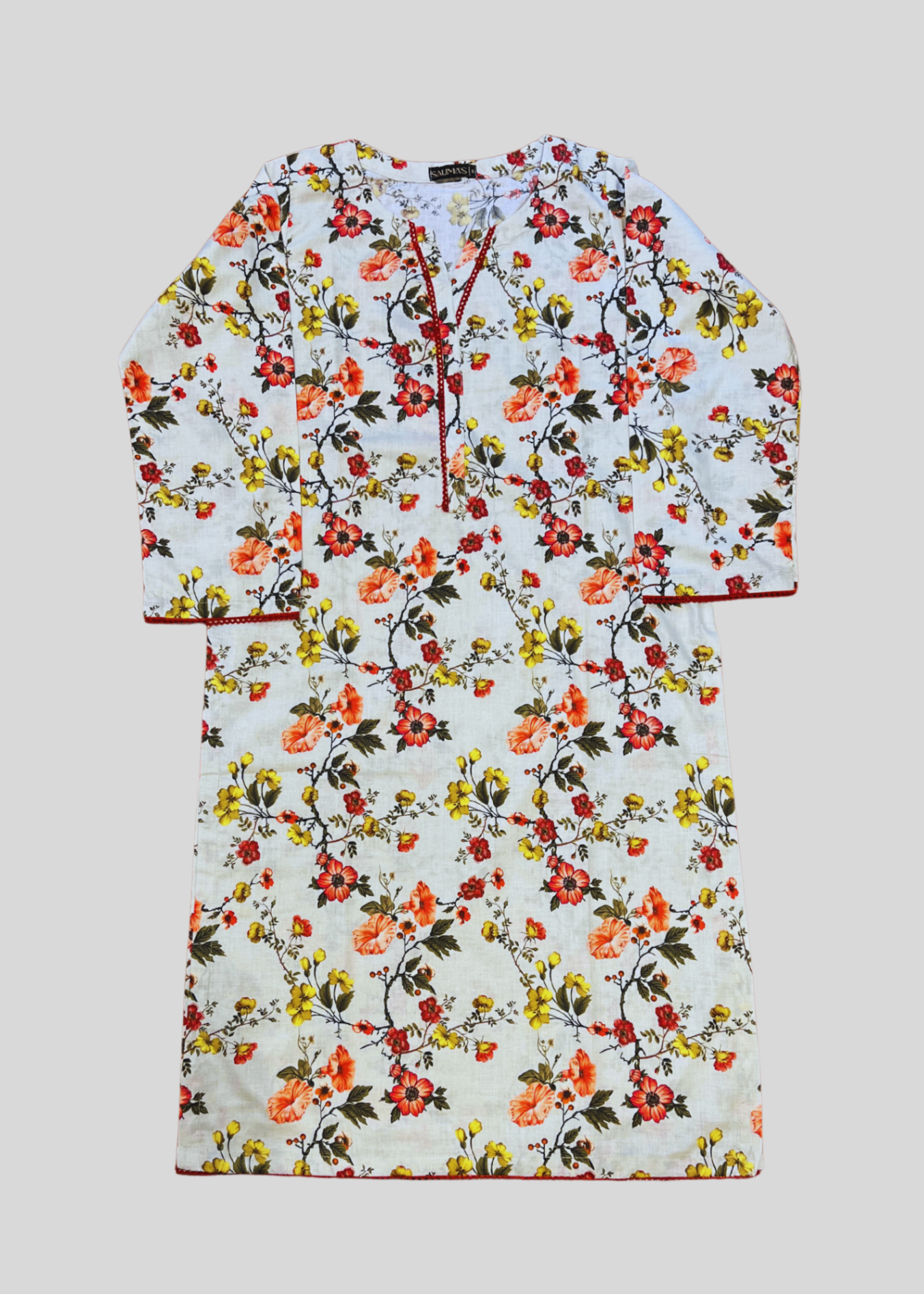 Salimas Lawn Stitched Suit – Bright Floral Elegance Women 2pcs