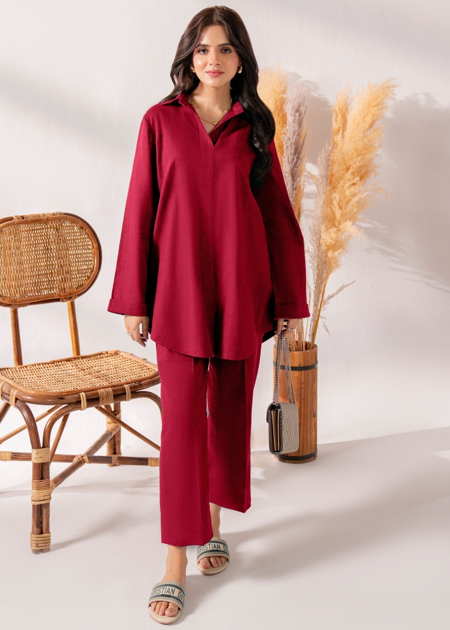 Kiara Alev Cherry Red Women 2pcs