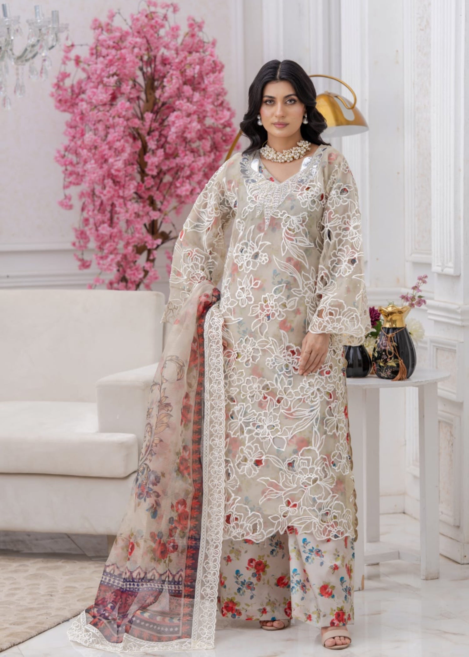 Suits By Sadia Multi floral xpression Women 3pcs