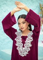 Madiha Gohar Noor e Gulnaar | Embroidered Velvet Suit Women 2pcs