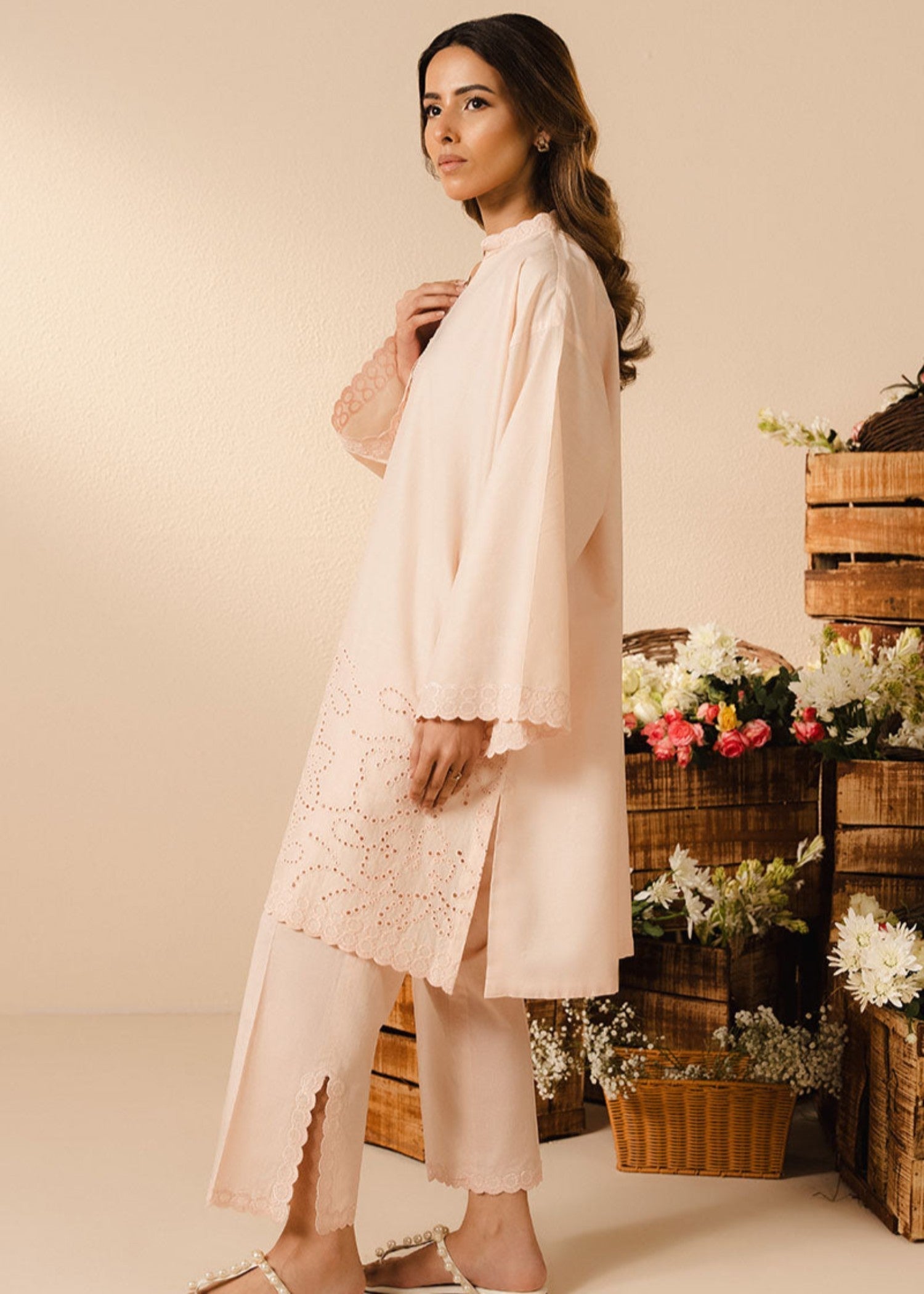 Cross Stitch PEACH SUNSET 0125RTWPLNBAS0308 Women 2pcs